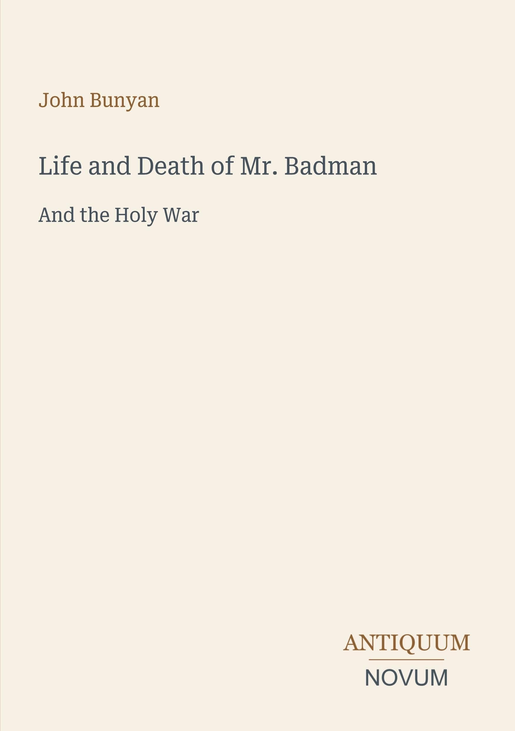 Life and Death of Mr. Badman