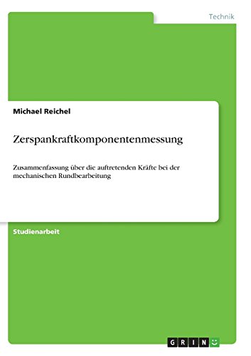 Zerspankraftkomponentenmessung: Zusammenfassung über die auftretenden Kräfte bei der mechanischen Rundbearbeitung