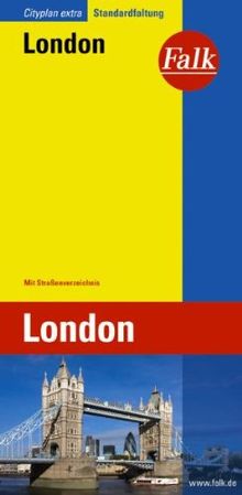 Falk Cityplan Extra Standardfaltung International London mit Straßenverzeichnis