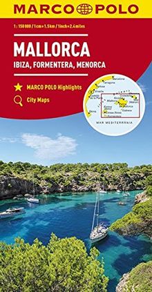 MARCO POLO Karte Mallorca, Ibiza, Formentera, Menorca 1:150 000 (MARCO POLO Karten 1:200.000)