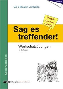 Krach, bumm, bäng - sich treffend ausdrücken: Die 5-Minuten-Lernkartei