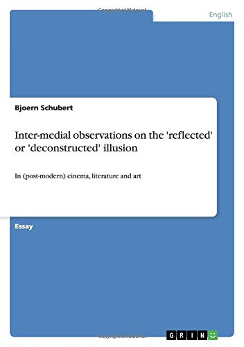 Inter-medial observations on the 'reflected' or 'deconstructed' illusion: In (post-modern) cinema, literature and art