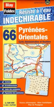 66 pyr n es-orientales carte administrative et routi re