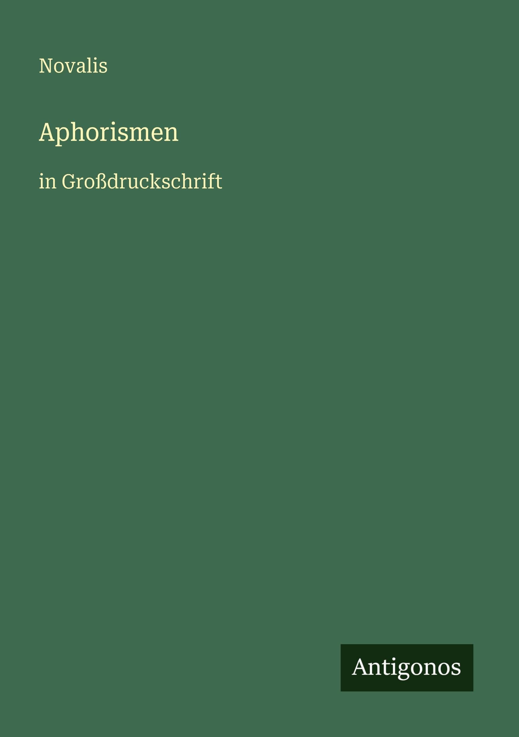 Aphorismen: in Großdruckschrift