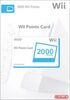Wii Points Card - 2000 points