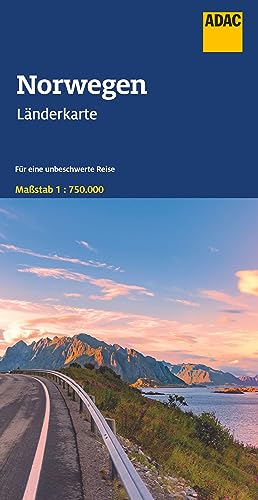 ADAC Länderkarte Norwegen 1750000 Karte (im Sinne von Landkarte)