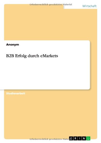 B2B Erfolg durch eMarkets