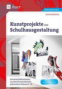 Kunstprojekte zur Schulhausgestaltung: Gemeinschaftsarbeiten aus dem Kunstunterricht präsentieren Klassen 5-10