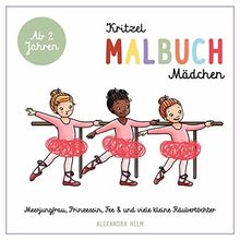 Kritzelbuch Mädchen: Kritzelmalbuch ab 2 Jahre, Meerjungfrau, Prinzessin, Fee & viele kleine Räubertöchter