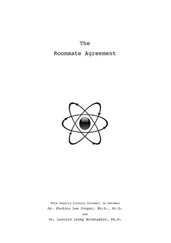 Sheldon's Roommate Agreement: Inspired by The Big Bang Theory