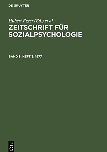 Zeitschrift für Sozialpsychologie / 1977