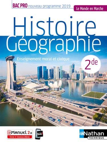 Histoire géographie, enseignement moral et civique 2de bac pro : nouveau programme 2019