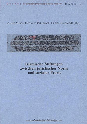 Islamische Stiftungen zwischen juristischer Norm und sozialer Praxis (Stiftungsgeschichten, Band 5)