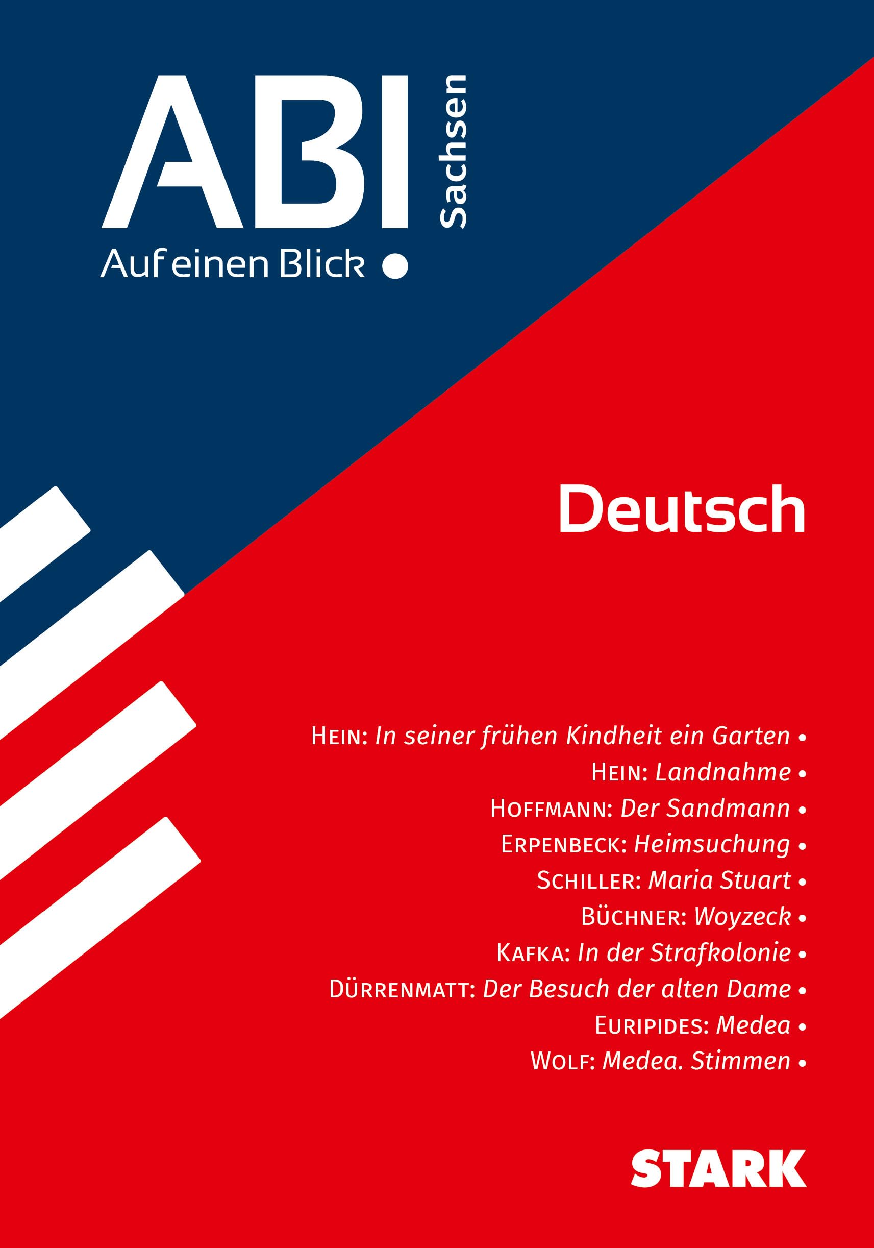 STARK Deutsch - Abi - Auf einen Blick! 2026 Sachsen (Skripte / Abi - Auf einen Blick!)