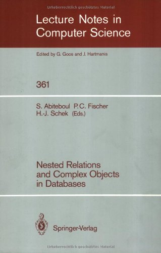 Nested Relations and Complex Objects in Databases (Lecture Notes in Computer Science)