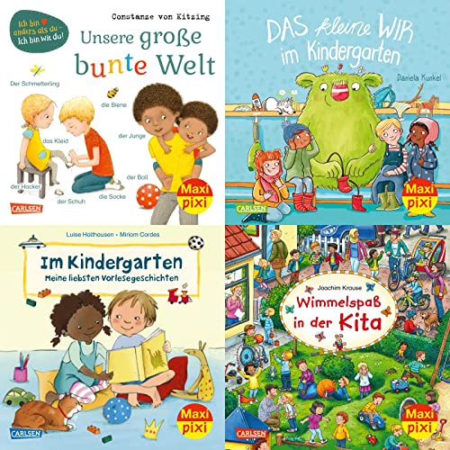 Various Maxi-Pixi-4er-Set 95, Neues Aus Dem Kindergarten (4x1 Exemplar), 4 Minibücher Für Kinder Ab 3 Jahren (95)