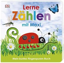 Mein buntes Fingerspuren-Buch. Lerne zählen mit Maxi: Pappbilderbuch mit Fingerspuren ab 18 Monaten