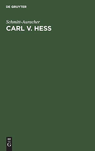 Carl v. Hess: Zum 28. Juni 1924