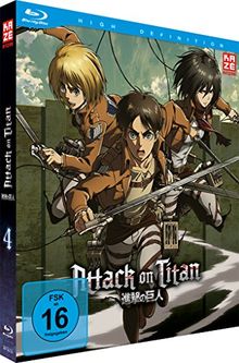Attack on Titan - Vol.4 [Limited Edition] (inklusive Aufnäher) [Blu-ray]