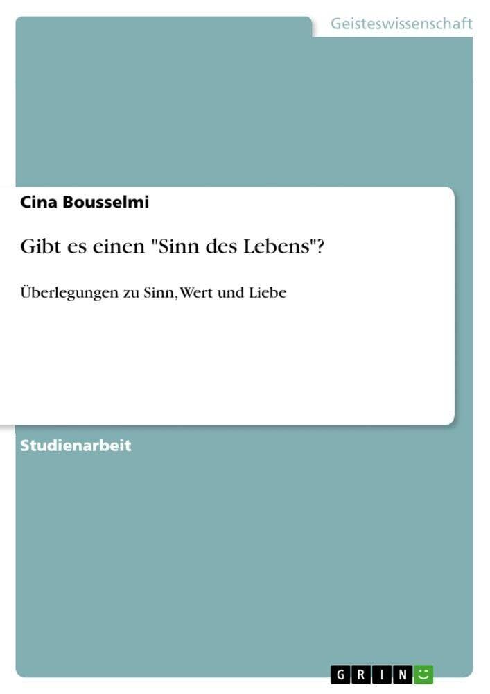 Gibt es einen Sinn des Lebens?