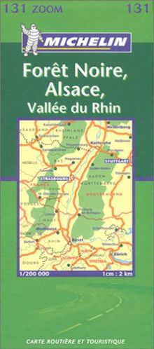 Foret Noire, Alsace, Vallee du Rhin (Michelin kaart - Zoom (131))