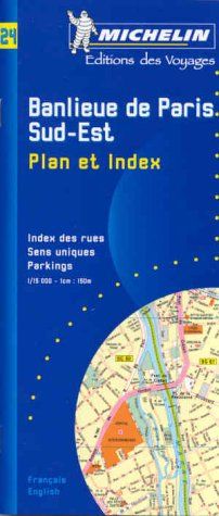 Michelin Karten, Bl.24 : Plan Banlieue Sud-Est de Paris (Michelin City Plans)