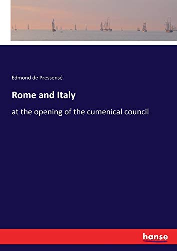 Rome and Italy: at the opening of the cumenical council