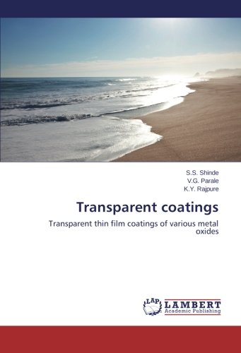 Transparent coatings: Transparent thin film coatings of various metal oxides