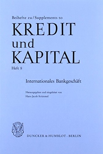 Internationales Bankgeschäft.