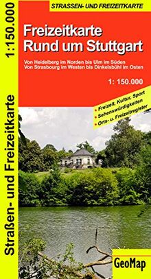 Rund um Stuttgart - Freizeit- und Strassenkarte: 1:150.000 (Geo Map)