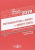 Introduction au droit et droit civil : méthologie & sujets corrigés : 2019