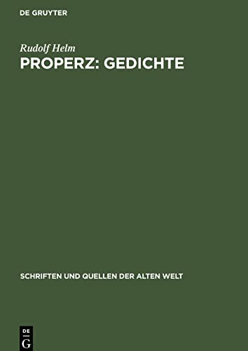 Properz: Gedichte: Lateinisch und Deutsch