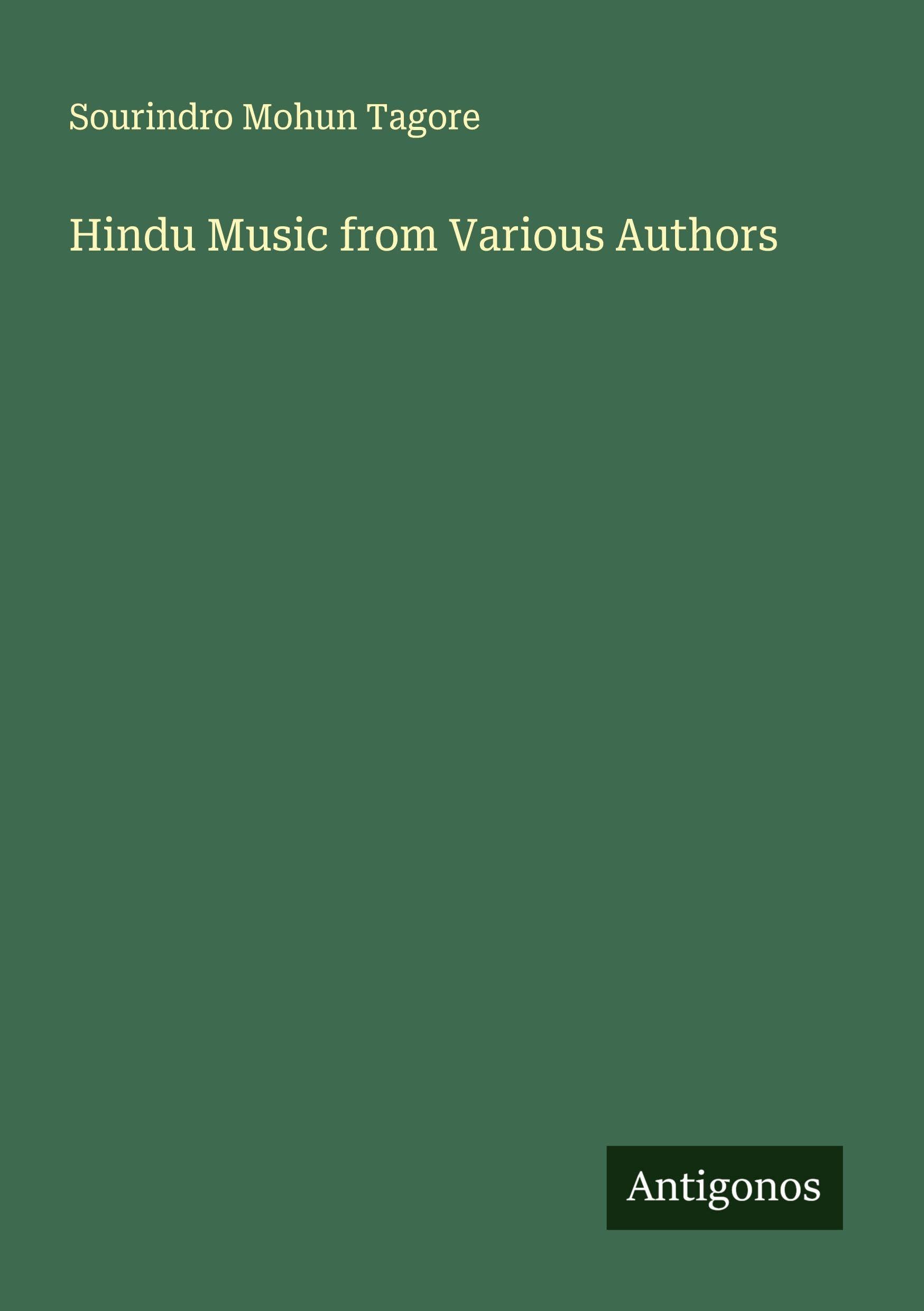 Hindu Music from Various Authors