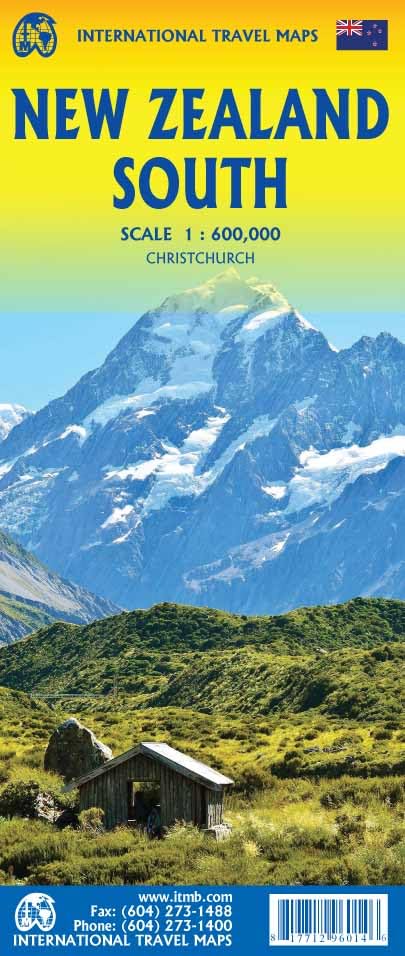 New Zealand South Island: ITM Map 1:600000