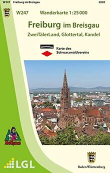 W247 Wanderkarte 1:25 000 Freiburg im Breisgau: ZweiTälerLand, Glottertal, Kandel