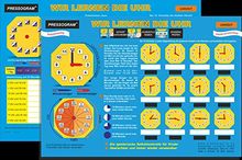 PRESSOGRAM Zaubertafel - Wir lernen die Uhr