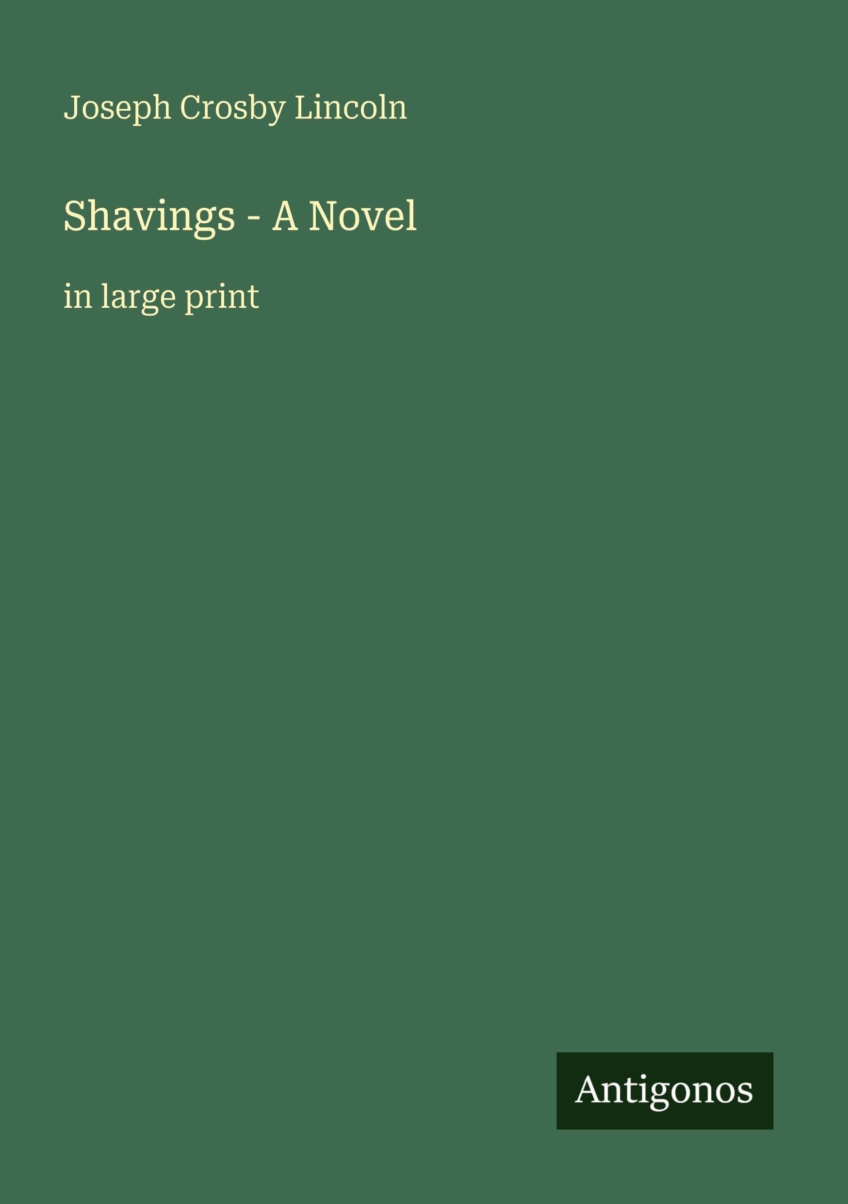 Shavings - A Novel: in large print