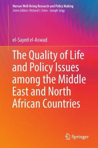 The Quality of Life and Policy Issues among the Middle East and North African Countries (Human Well-Being Research and Policy Making)