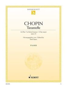 Tarantelle As-Dur: op. 43. Klavier.: op. 43. piano. (Edition Schott Einzelausgabe)