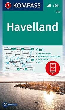 KOMPASS Wanderkarte 745 Havelland 25T: 1:50000