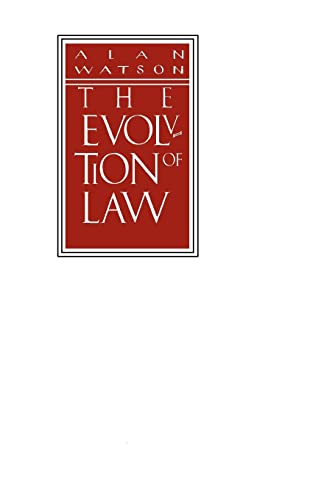 Watson, Prof Alan The Evolution Of Law