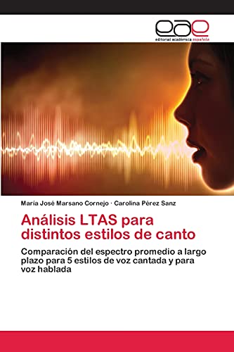 Análisis LTAS para distintos estilos de canto: Comparación del espectro promedio a largo plazo para 5 estilos de voz cantada y para voz hablada