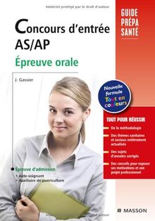 Concours d'entrée AS-AP : épreuve orale