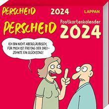 Perscheid Postkartenkalender 2024: Wochenkalender mit Perscheid-Cartoons – zum Aufhängen, Hinstellen oder Verschicken | Tischkalender mit 53 ... von Martin Perscheid (Perscheids Abgründe)