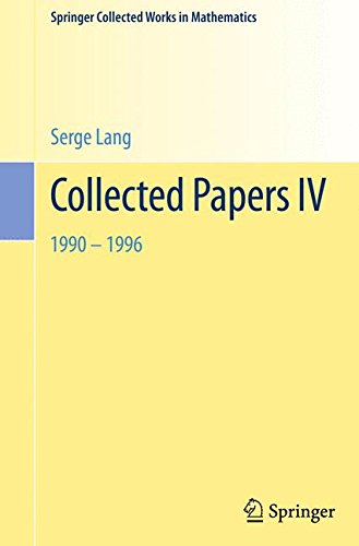 Collected Papers IV: 1990-1996 (Springer Collected Works in Mathematics) (English and German Edition)