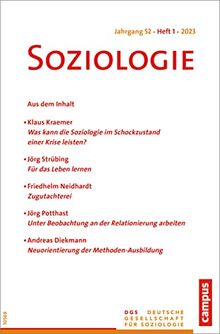 Soziologie 01/2023: Forum der Deutschen Gesellschaft für Soziologie