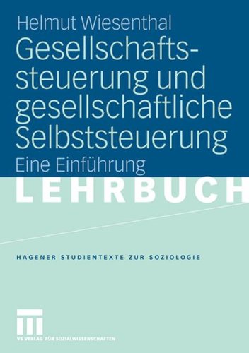 Gesellschaftssteuerung und Gesellschaftliche Selbststeuerung: Eine Einführung (Studientexte zur Soziologie) (German Edition)