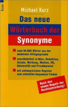 Das neue Wörterbuch der Synonyme de Michael Kurz