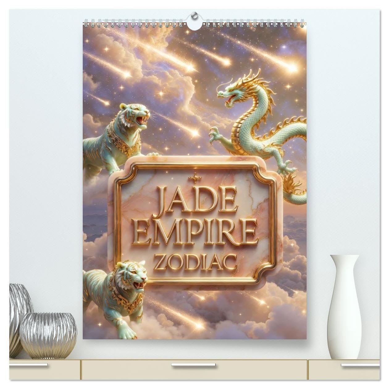 Jade Empire Zodiac (High Quality Premium Wall Calendar 2027 DIN A2 portrait),CALVENDO 12 Month Wall Calendar