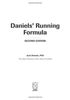 Daniels' Running Formula: Proven programs: 800 m to the marathon